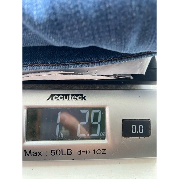 Express Womens Bell Flare High Rise Jeans Size 12L Blue Distress Bell Bottom 70s - Picture 15 of 15